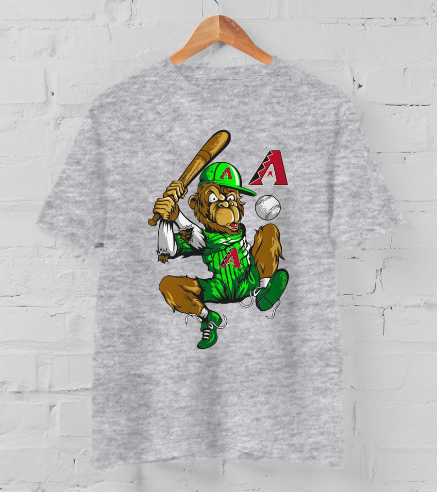 Arizona Diamondbacks Baseball Monkey Home Run Adventure T-Shirt