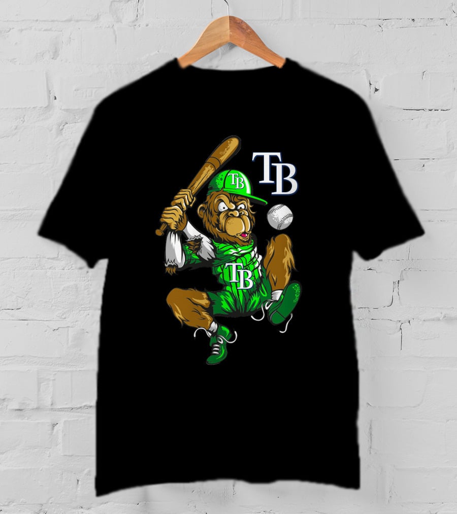 Tb Baseball Bear With Bat And Ball T-Shirt