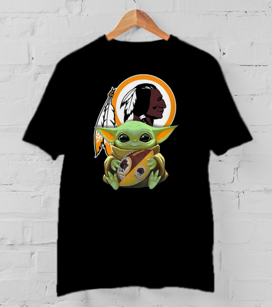 Washington Redskins Baby Yoda Football Team T-Shirt