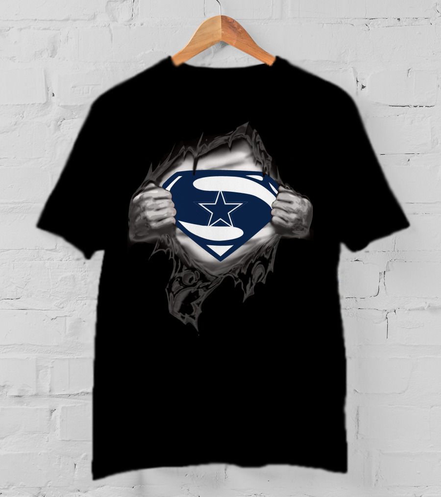 Dallas Cowboys Superman Shield Logo T-Shirt