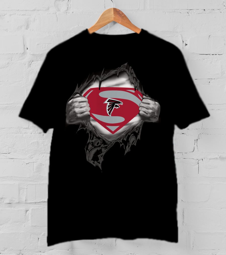 Atlanta Falcons Super Logo Emblem Tear T-Shirt