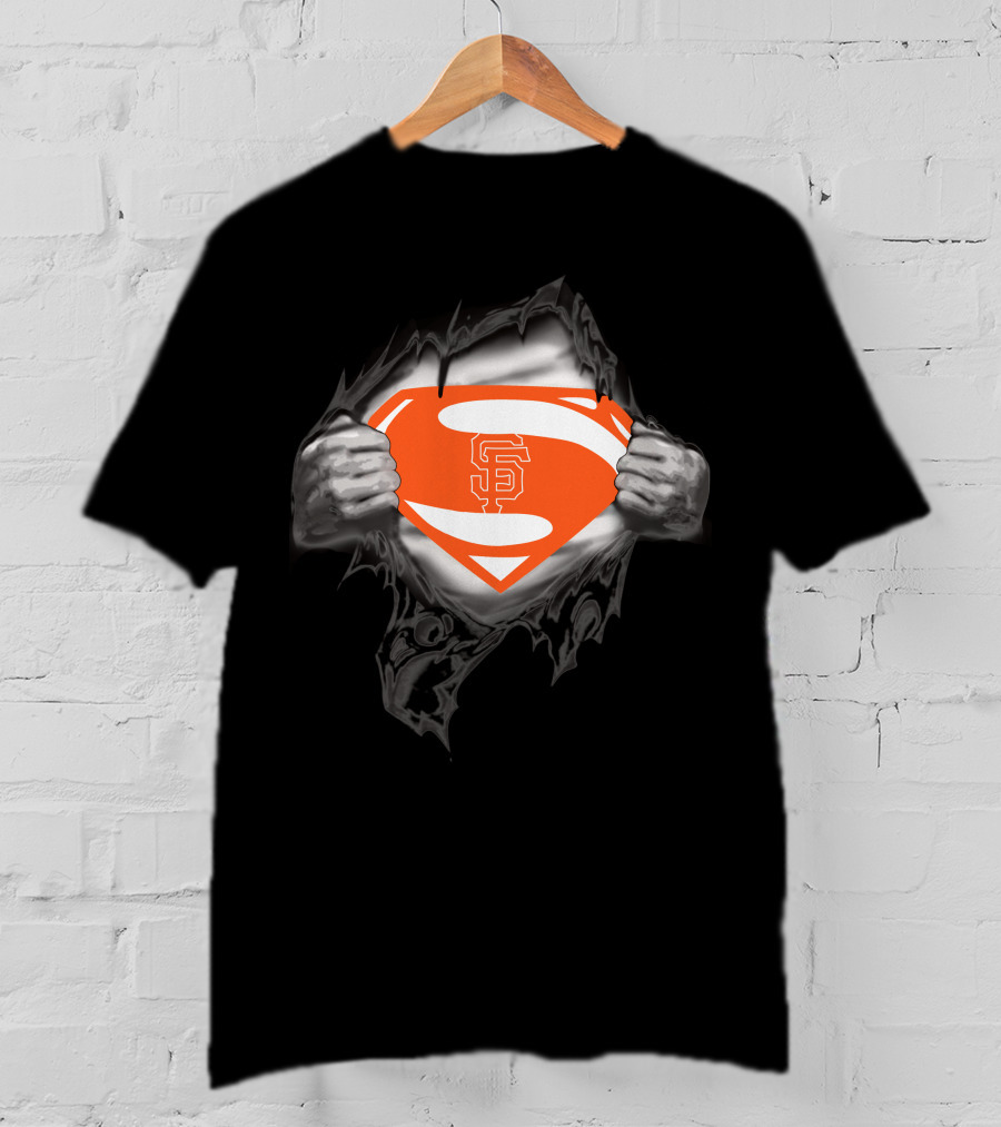 San Francisco Giants Superman Logo Emblem T-Shirt