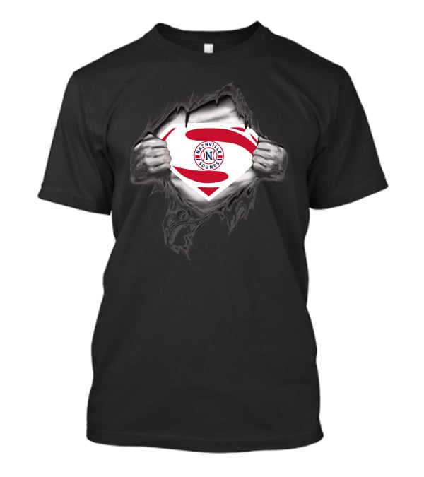 Nashville Sounds Super Hero Logo Superman Style Burst T-Shirt