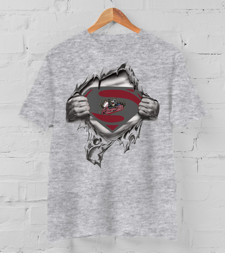 Sacramento River Cats Superman Logo Tear Revealed T-Shirt