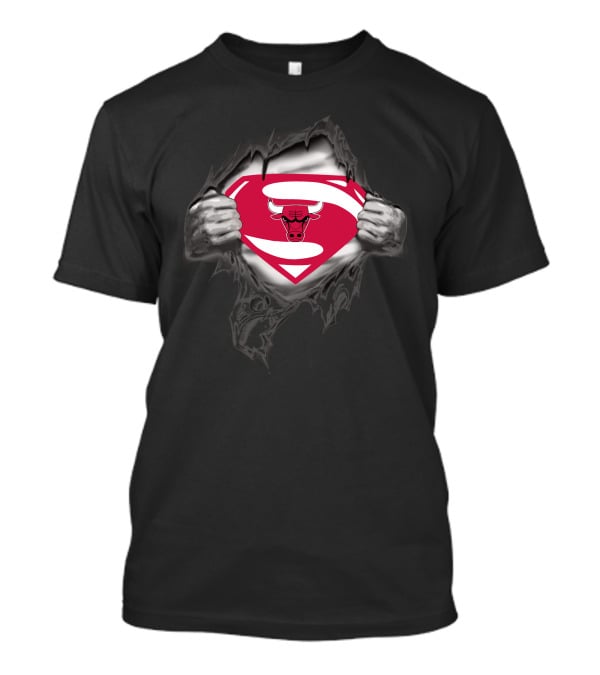 Chicago Bulls Superman Emblem Reveal T-Shirt