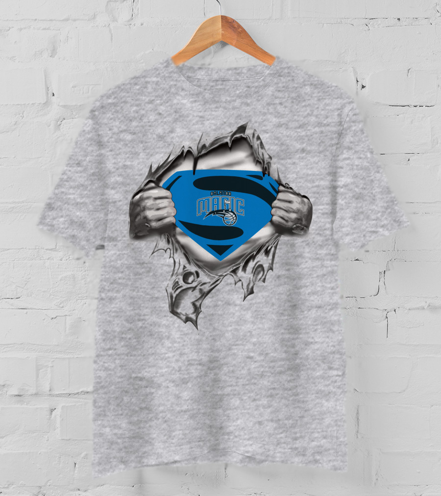 Superman Rip Open Shirt Orlando Magic Basketball T-Shirt