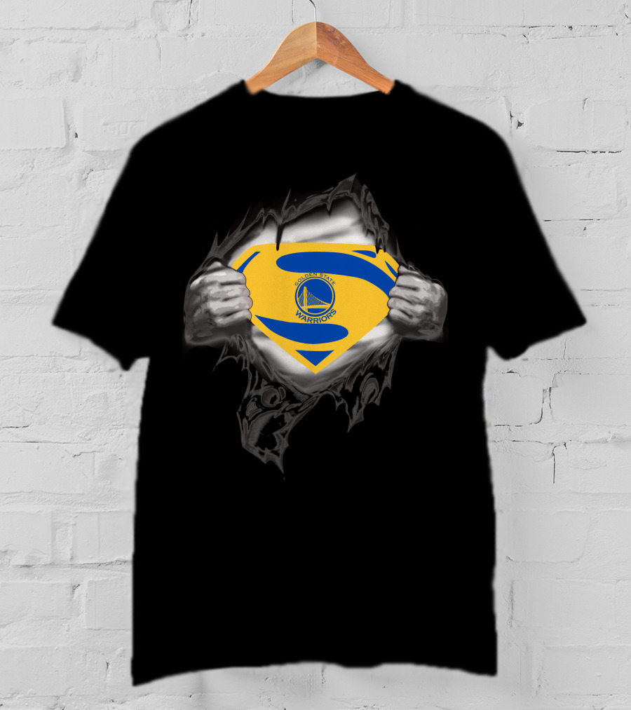 Golden State Warriors Superman Logo Burst T-Shirt