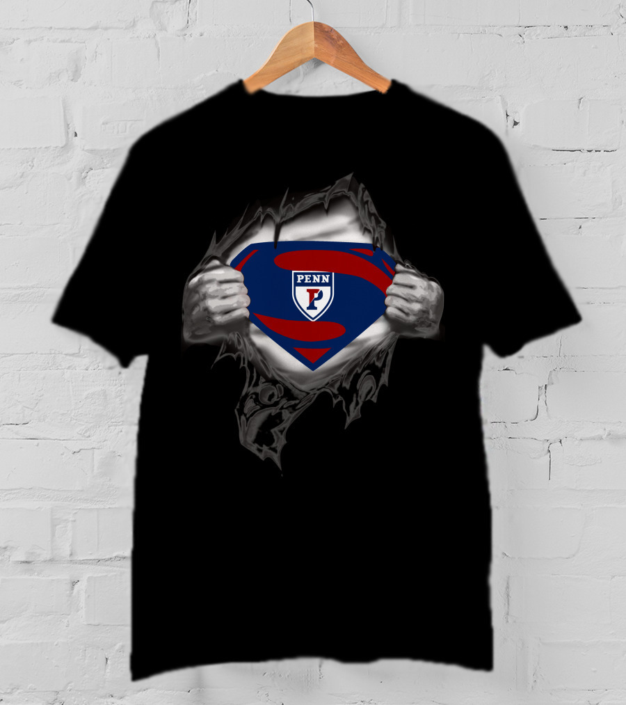 Penn Superman Logo Shield Tear T-Shirt
