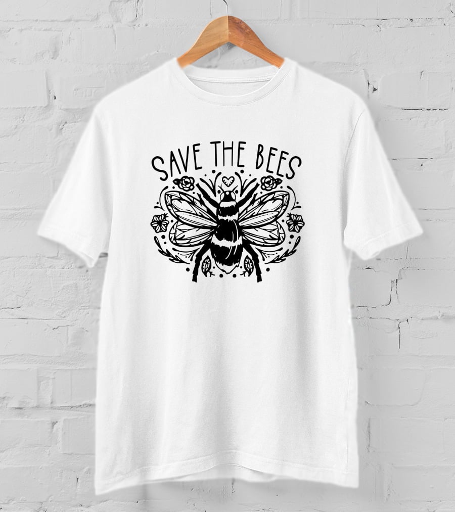 SAVE THE BEES Floral Bee T-Shirt