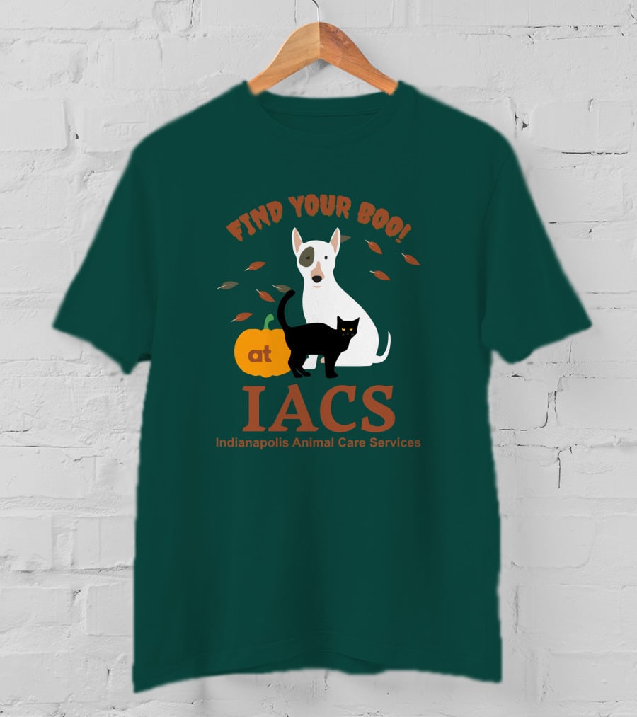 Bonfire Merch Find Your Boo At IACS Indianapolis Animal Care Services T-Shirt