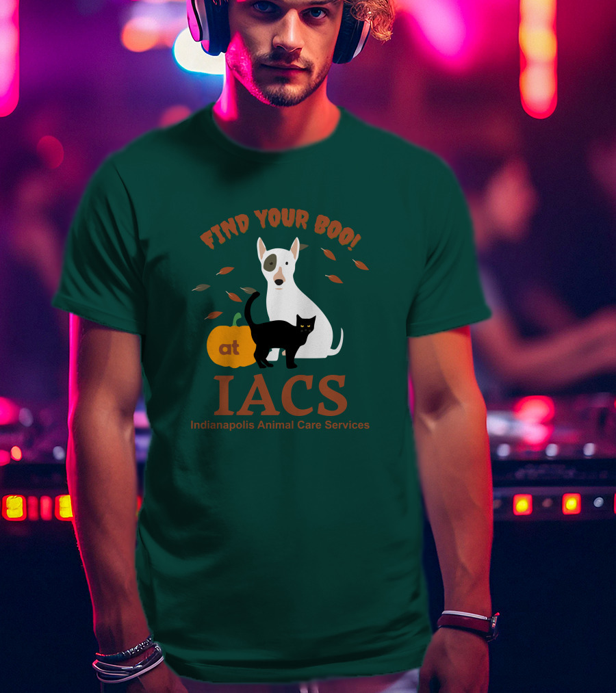 Bonfire Merch Find Your Boo At IACS Indianapolis Animal Care Services T-Shirt