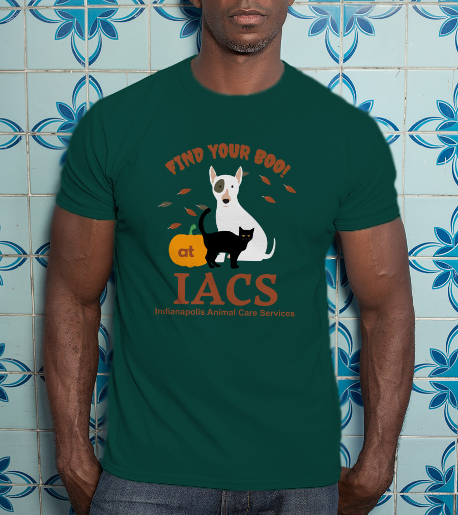 Bonfire Merch Find Your Boo At IACS Indianapolis Animal Care Services T-Shirt