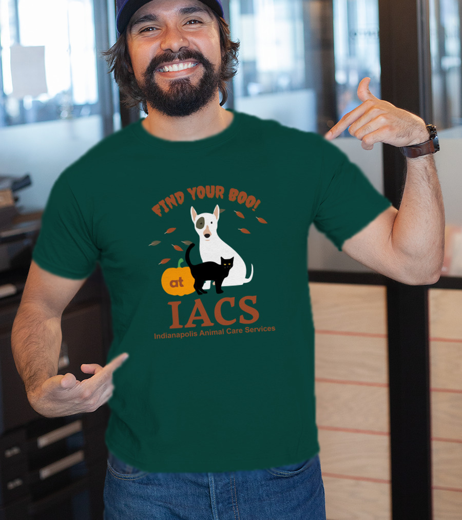 Bonfire Merch Find Your Boo At IACS Indianapolis Animal Care Services T-Shirt