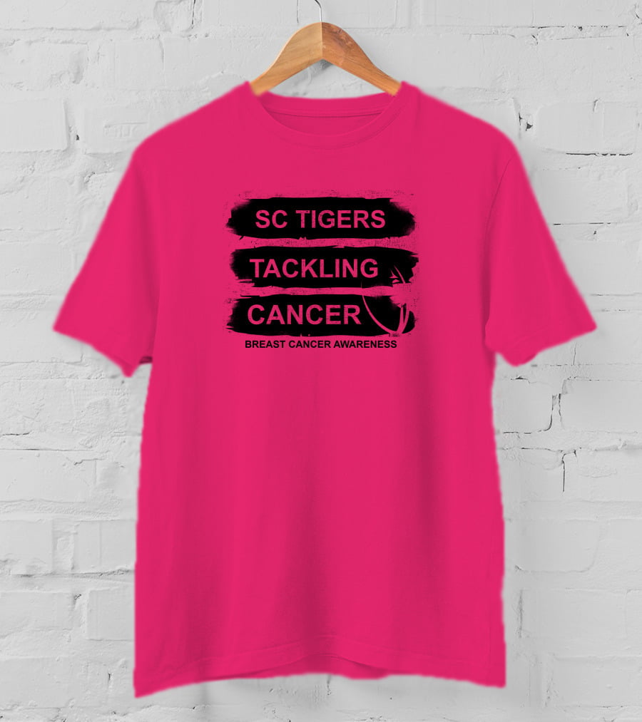 SC Tigers Tackling Cancer Breast Cancer Awareness T-Shirt