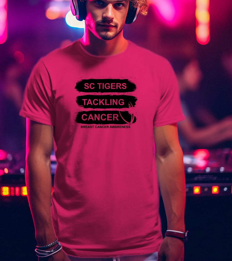 SC Tigers Tackling Cancer Breast Cancer Awareness T-Shirt