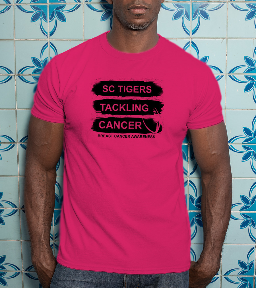 SC Tigers Tackling Cancer Breast Cancer Awareness T-Shirt