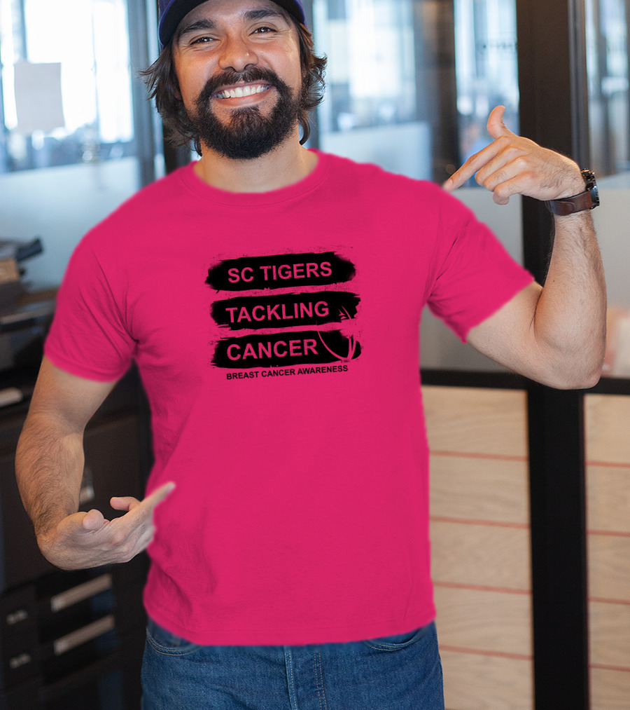 SC Tigers Tackling Cancer Breast Cancer Awareness T-Shirt