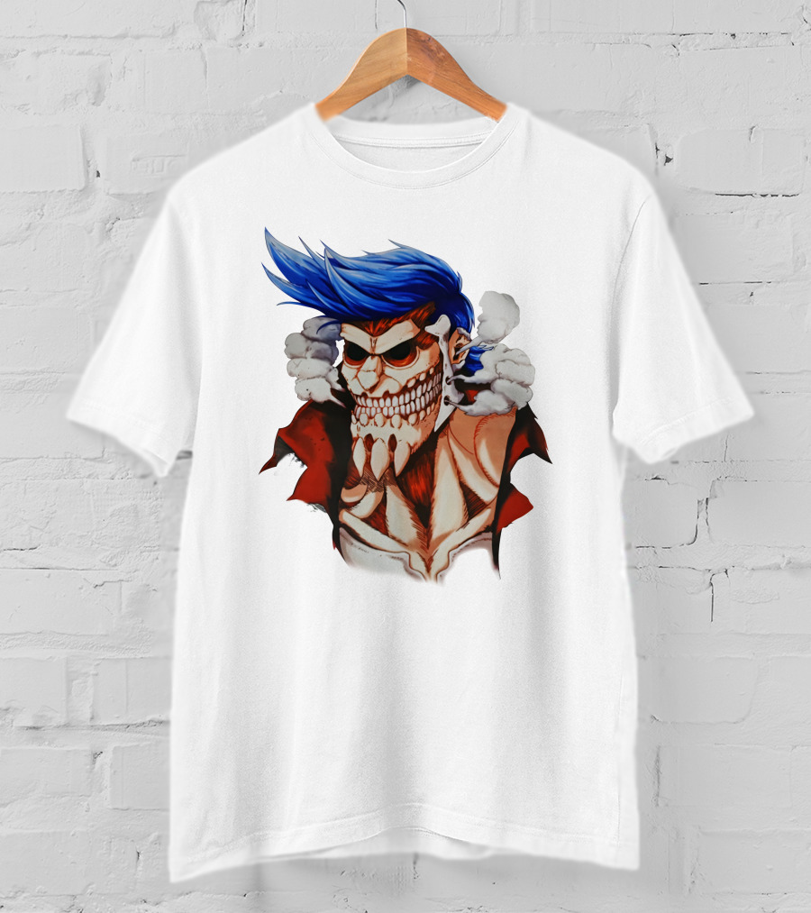 One Piece Franky Titan Transformation Crossover T-Shirt