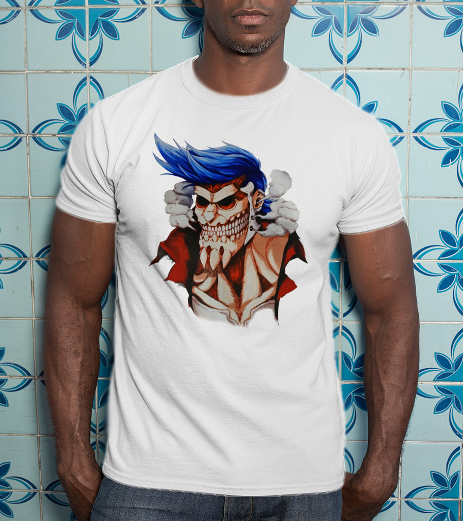 One Piece Franky Titan Transformation Crossover T-Shirt