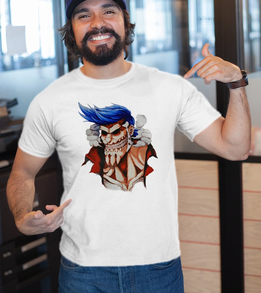 One Piece Franky Titan Transformation Crossover T-Shirt