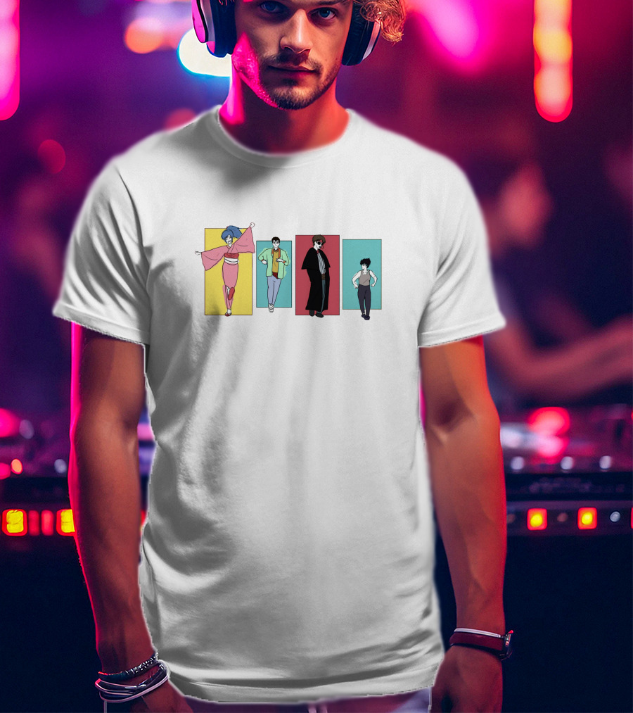 Yu Yu Hakusho Characters Colorful Panels T-Shirt