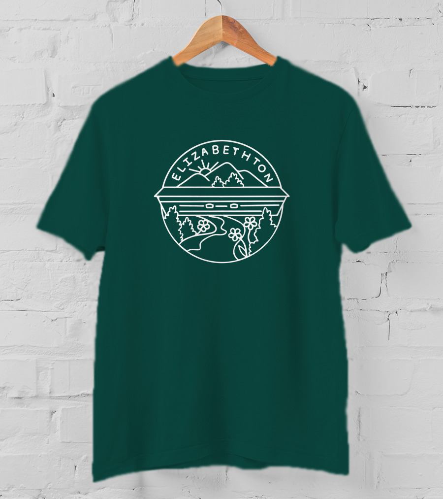 Elizabethton Scenic Mountain Landscape Raleigh Influence T-Shirt