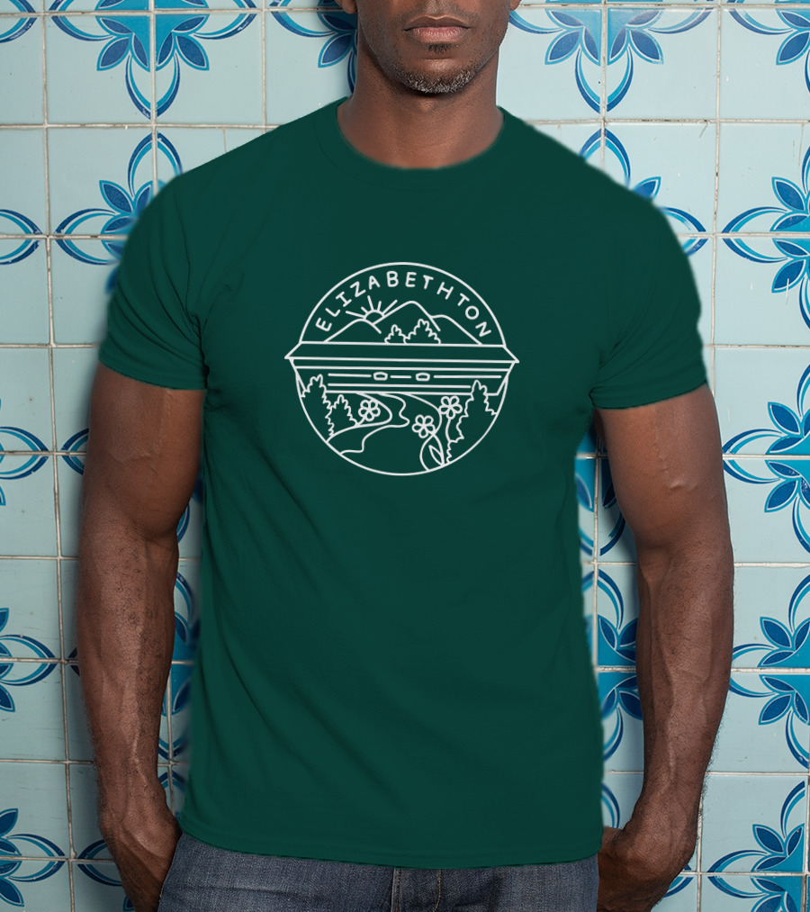 Elizabethton Scenic Mountain Landscape Raleigh Influence T-Shirt