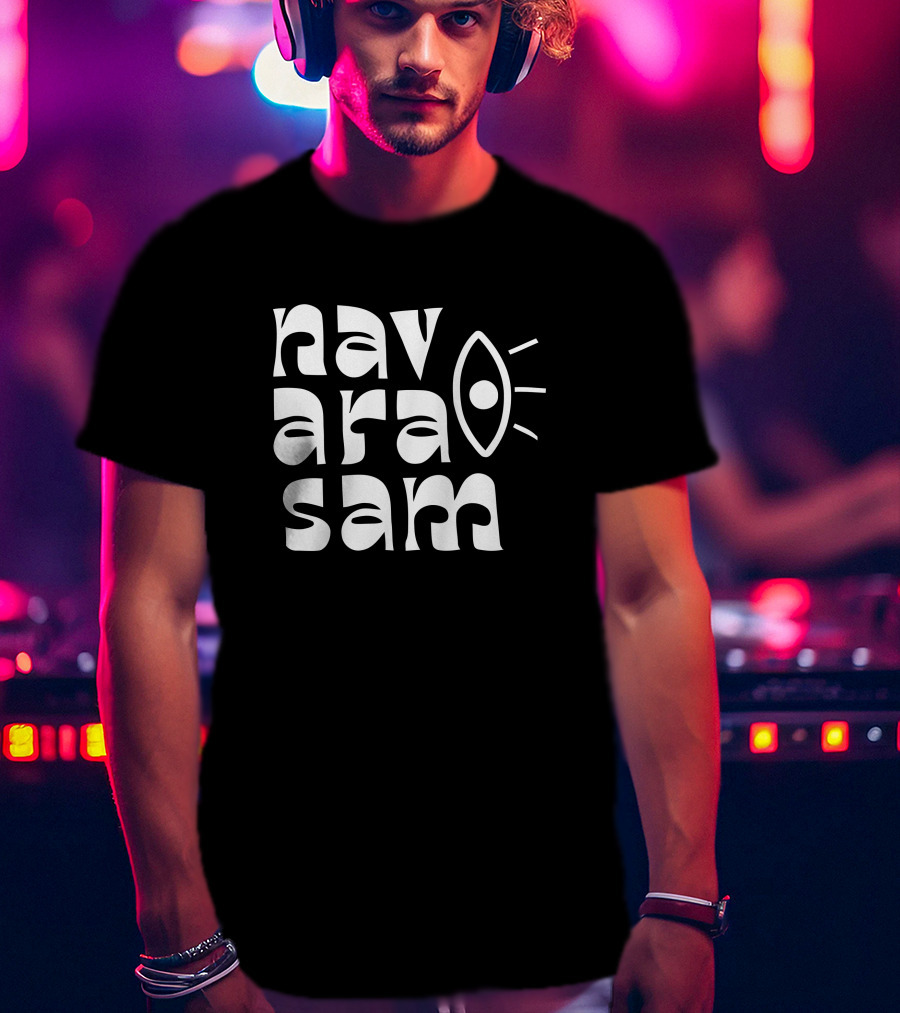 Navarasam Eye Symbol Typography By Sruthi Ranjani T-Shirt
