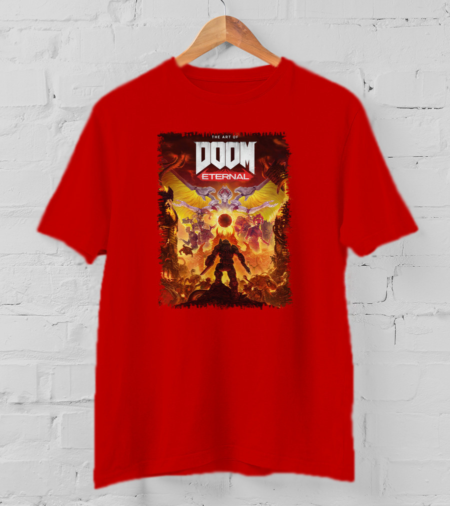DOOM Eternal The Art Of Fiery Battle Imagery Iconic Elements T-Shirt