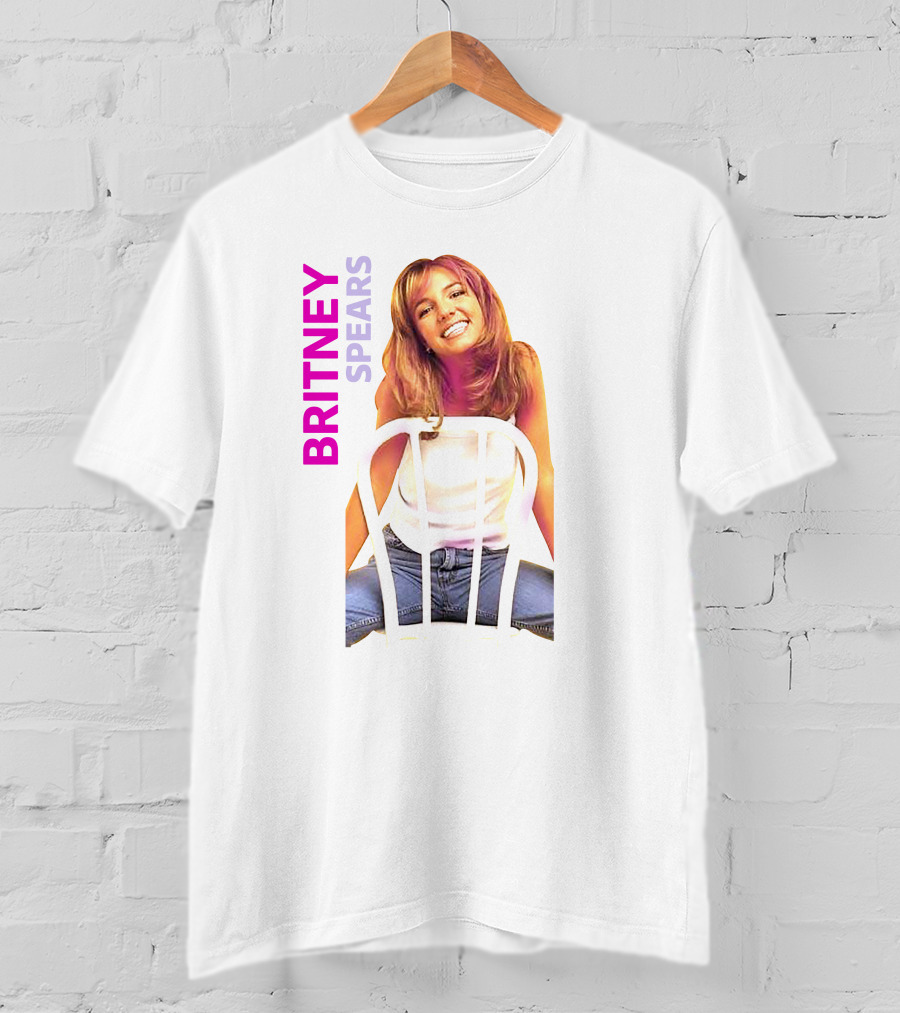 Britney Spears Iconic Sitting Pose With Chair T-Shirt