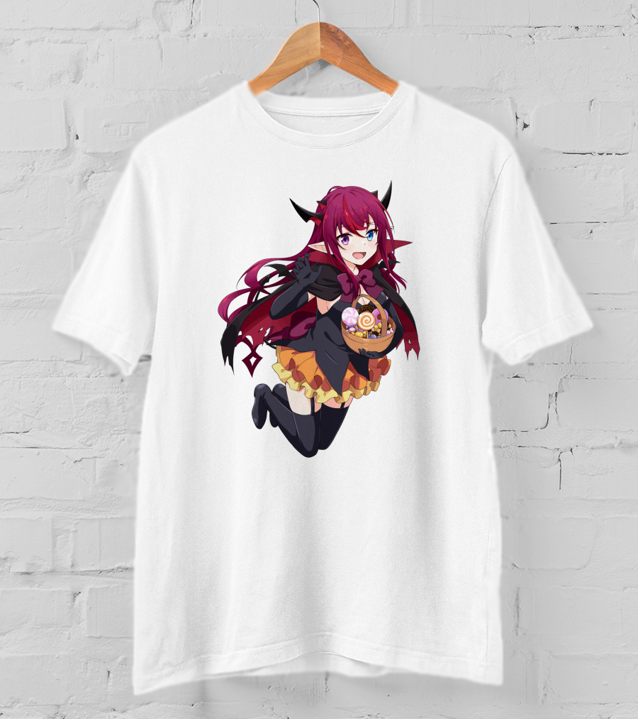 Irys Anime Halloween Devil With Candy Basket T-Shirt