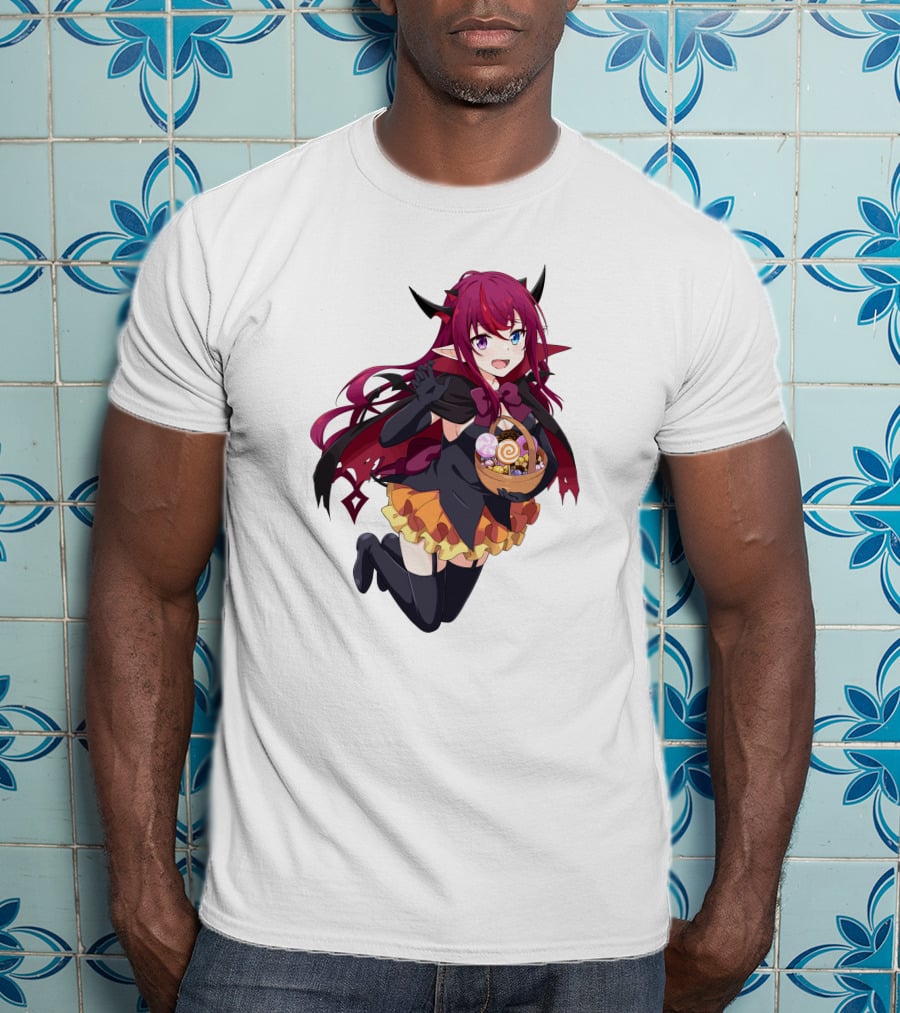 Irys Anime Halloween Devil With Candy Basket T-Shirt