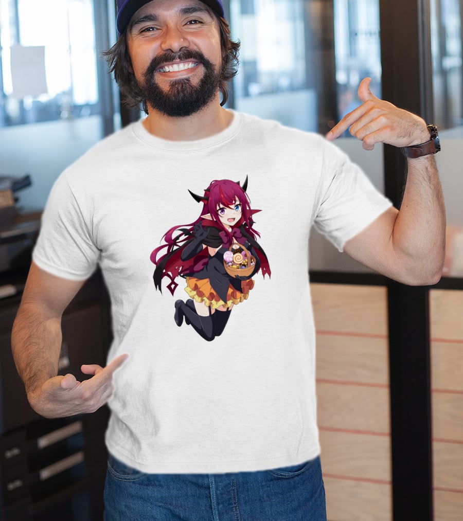 Irys Anime Halloween Devil With Candy Basket T-Shirt