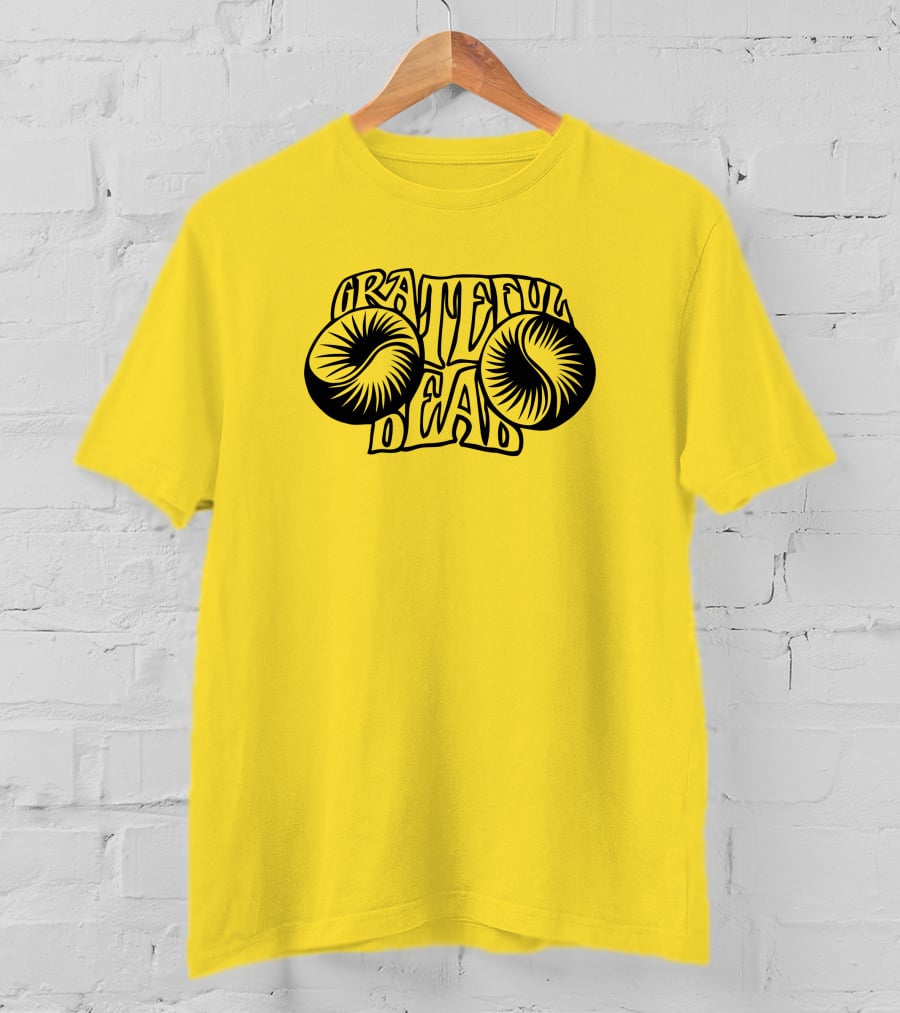 Bo Bushnell Grateful Dead 1967 Psychedelic Text T-Shirt