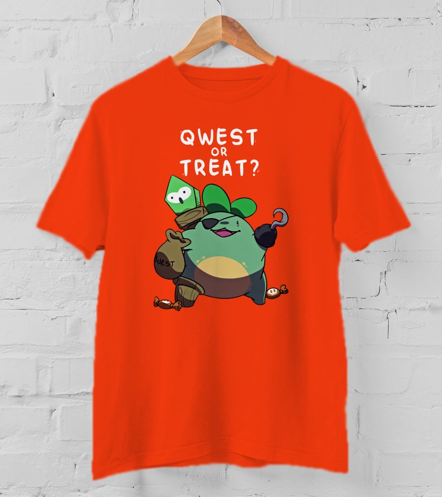 Qwest Or Treat Halloween Quest Sprout Pirate Hook Candy T-Shirt