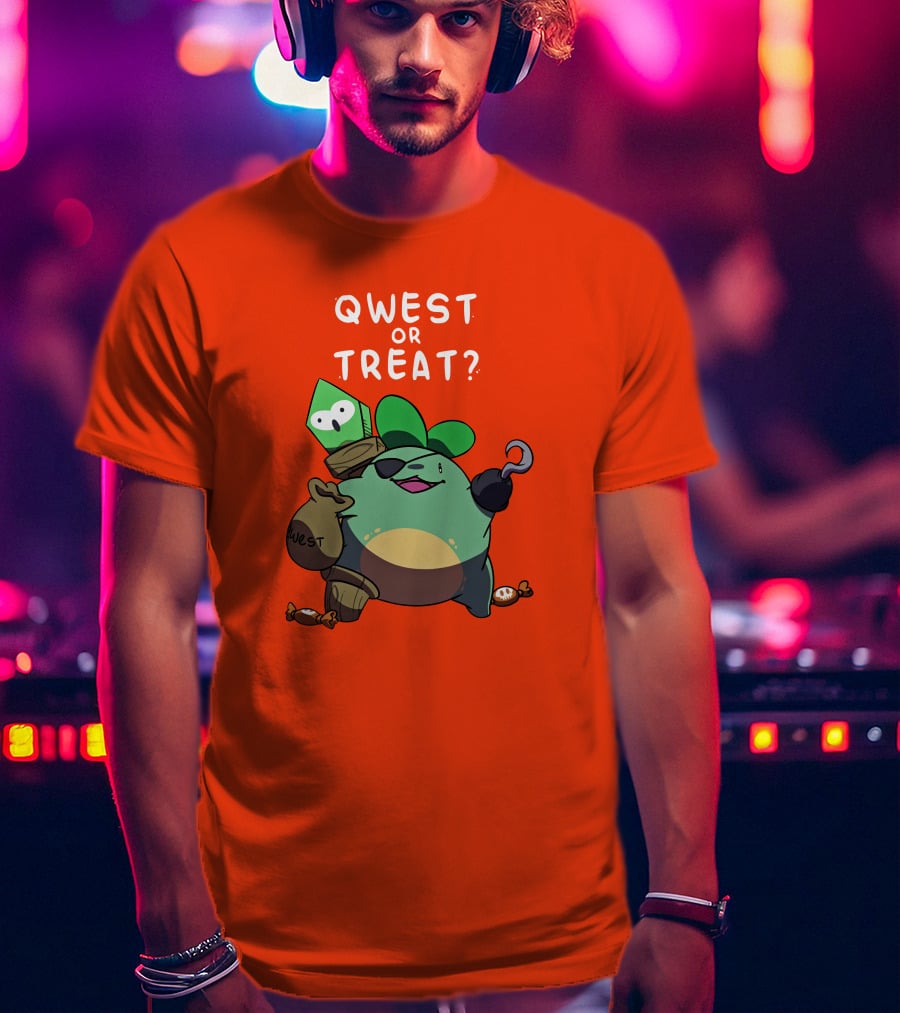 Qwest Or Treat Halloween Quest Sprout Pirate Hook Candy T-Shirt