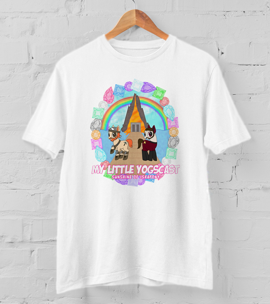 My Little Yogscast Sunshine Of Israpony Colorful Gemstone Rainbow Ponies T-Shirt
