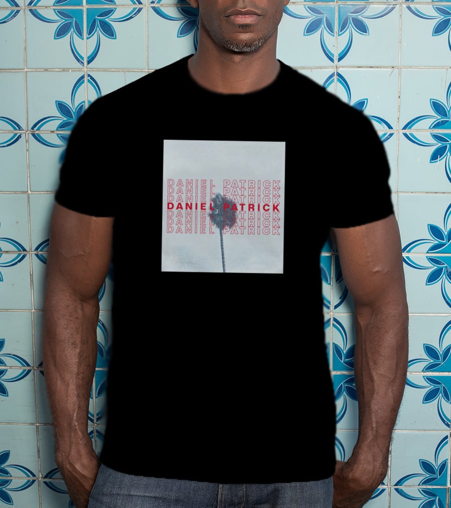 Daniel Patrick La Palm Iconic Typography Palm Tree T-Shirt
