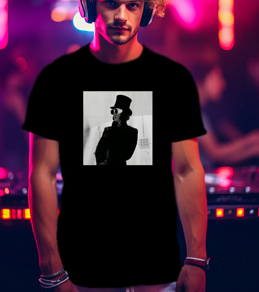 Badr Hari Willy Wonka Black And White Top Hat Sunglasses T-Shirt