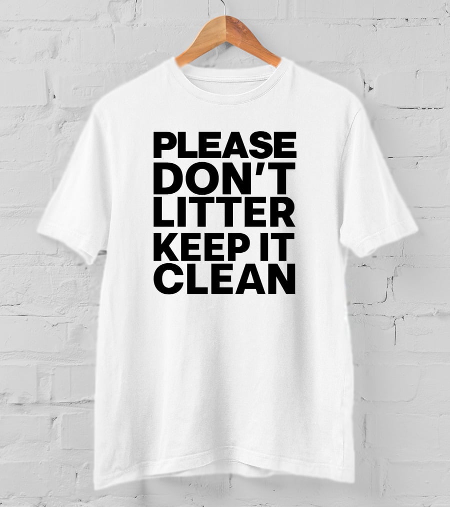 Please Don't Litter Keep It Clean Sebastian Vettel T-Shirt