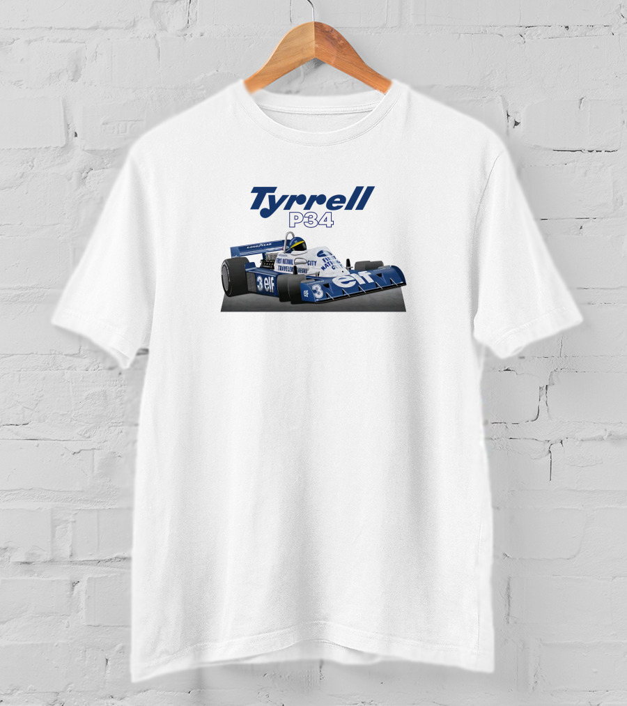 Tyrrell P34 Elf Racing Car Motor Sport Magazine 1977 T-Shirt