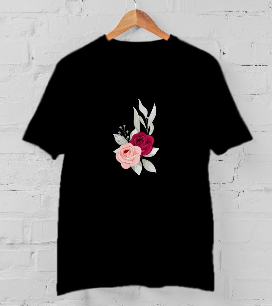 Beauty Rose Flower Aesthetic Blooms T-Shirt