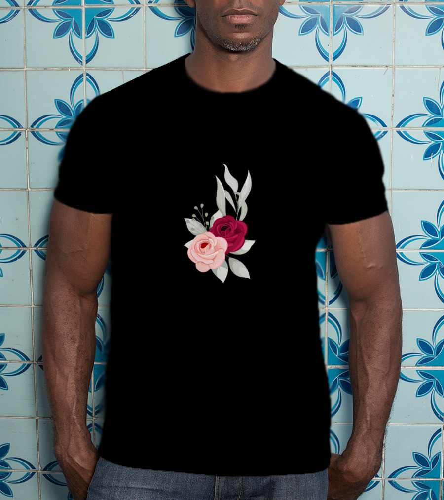 Beauty Rose Flower Aesthetic Blooms T-Shirt