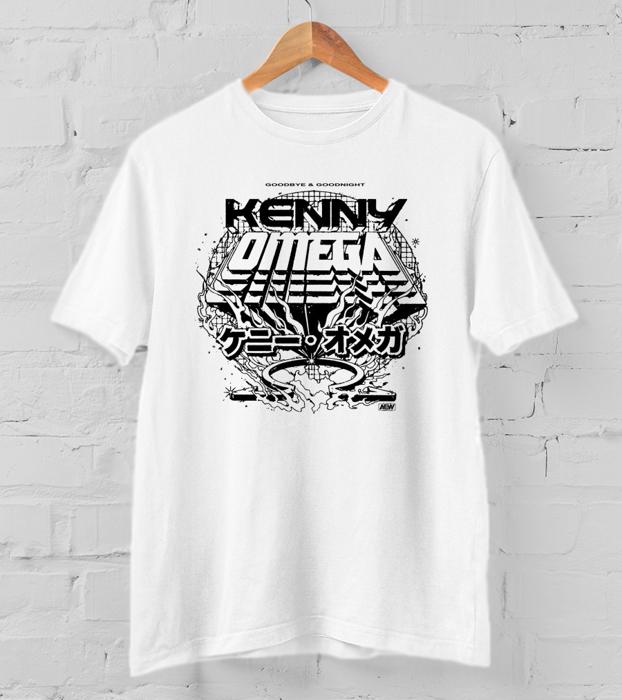 Goodbye And Goodnight Kenny Omega AEW Kanji Directive T-Shirt