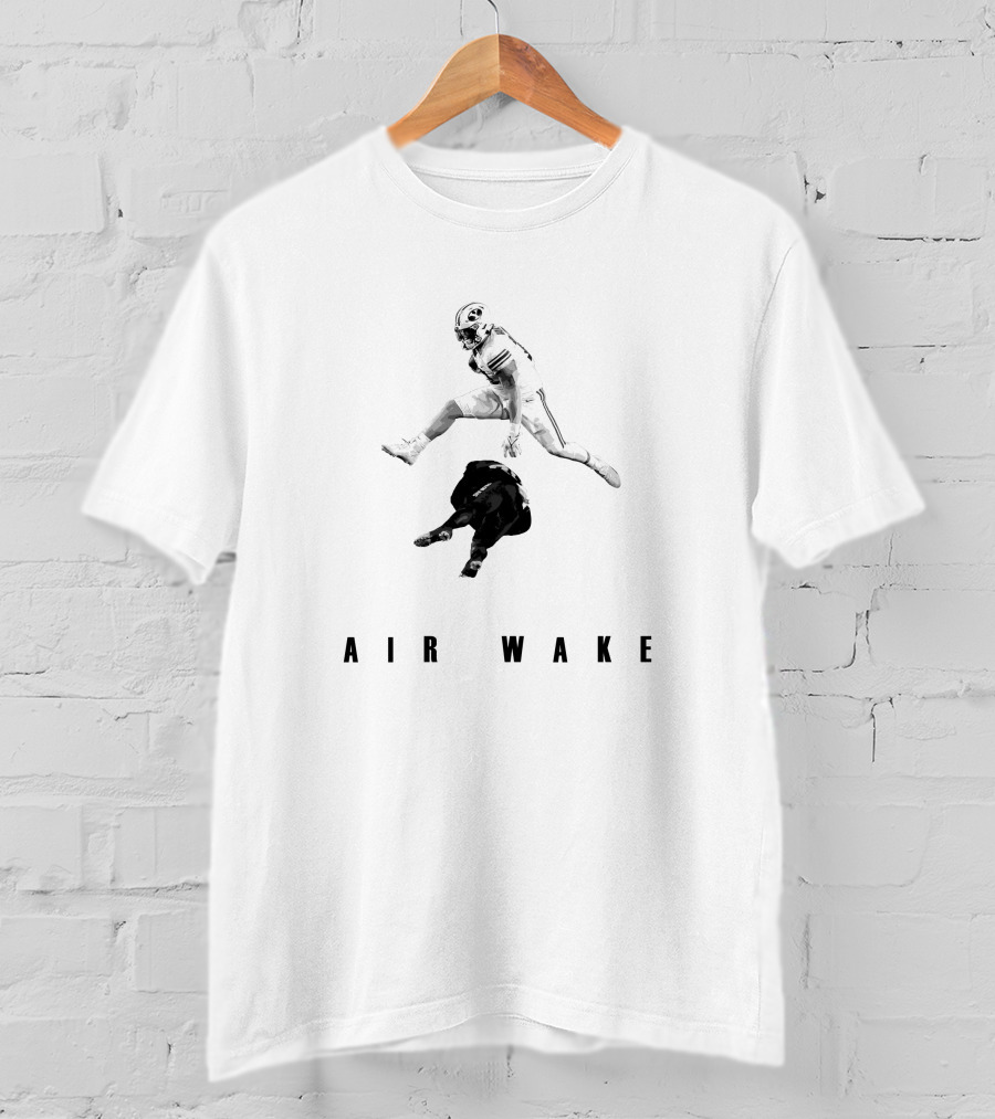 Masen Wake Air Wake Football Leap Over Opponent T-Shirt