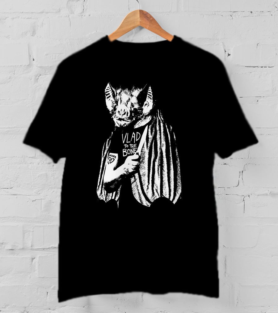 Godsteeth Vlad To The Bone Bat Halloween T-Shirt