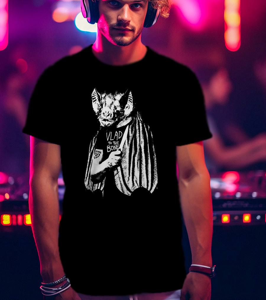 Godsteeth Vlad To The Bone Bat Halloween T-Shirt