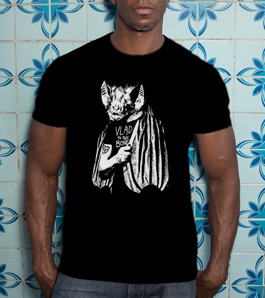 Godsteeth Vlad To The Bone Bat Halloween T-Shirt