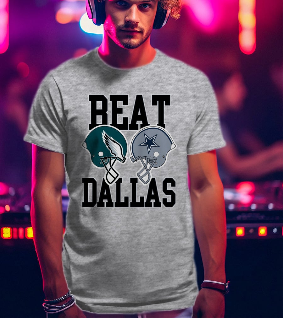 Nick Sirianni Beat Dallas Eagles Helmet Showdown T-Shirt