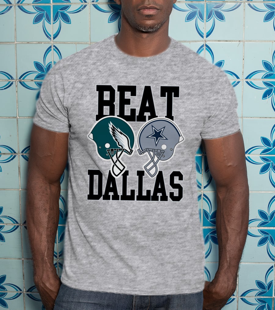 Nick Sirianni Beat Dallas Eagles Helmet Showdown T-Shirt